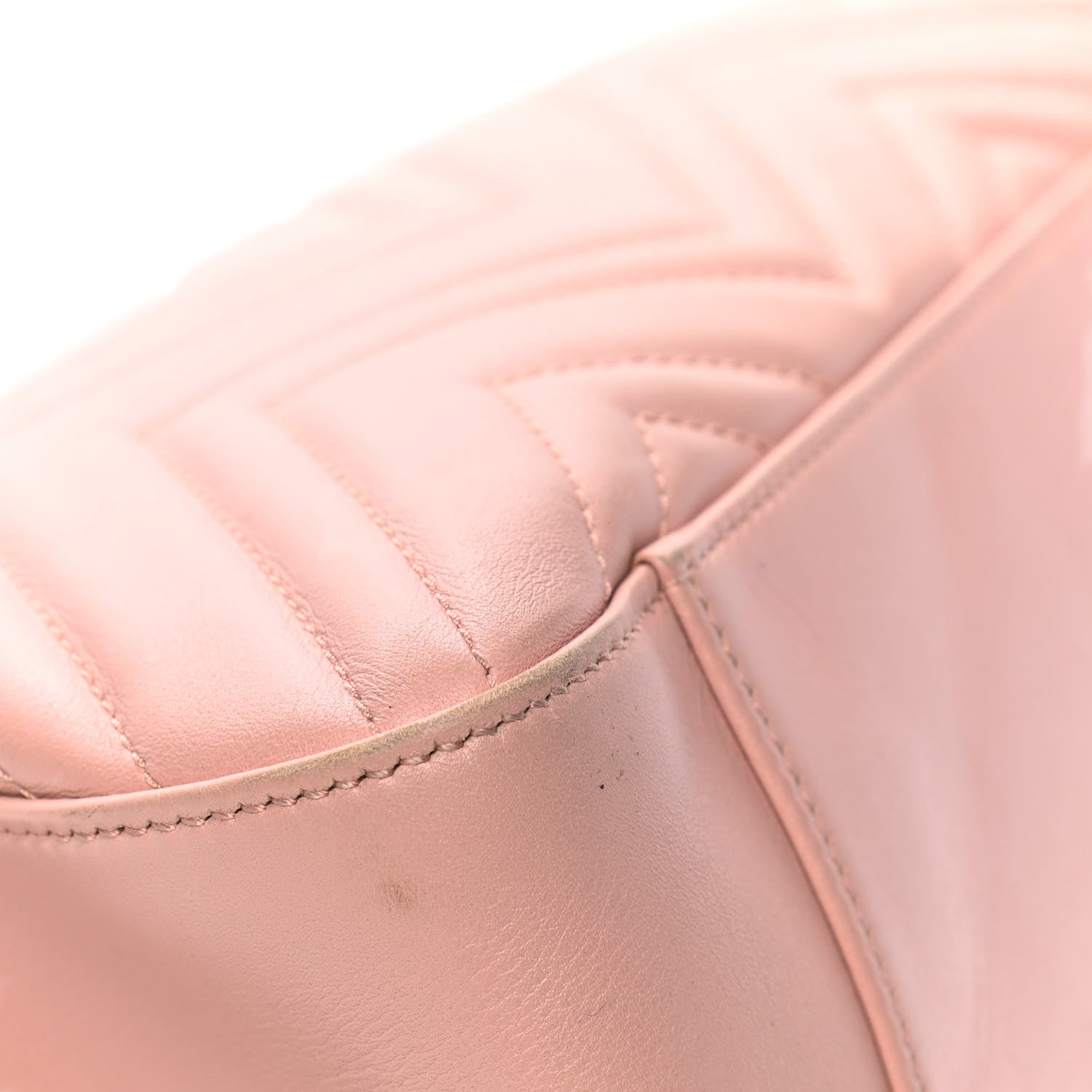 Gucci Calfskin Matelasse Medium GG Marmont Shoulder Tote Bag Perfect Pink 5 of 5