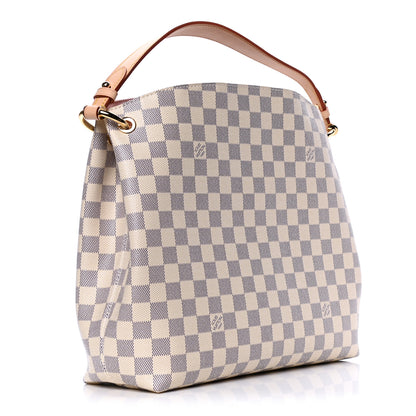 Louis Vuitton Damier Azur Graceful PM Rose Ballerine 3 of 8