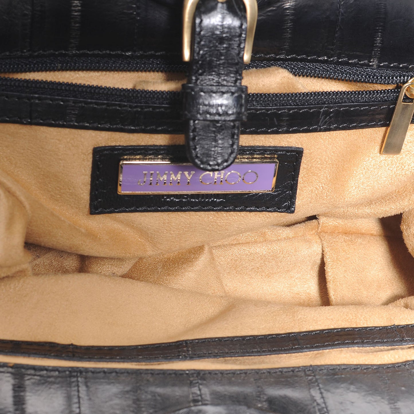 Eel Skin Clutch Black