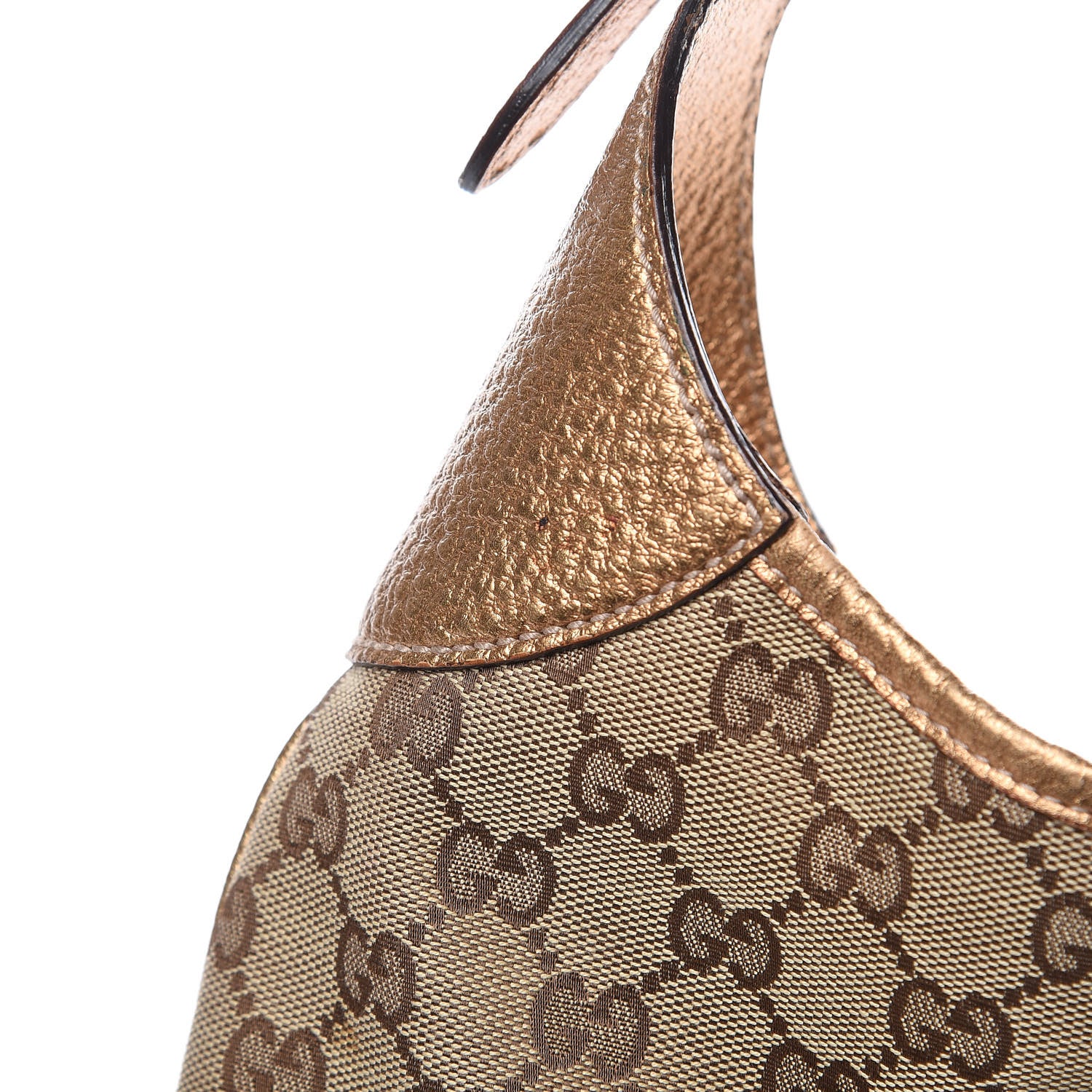 Gucci Monogram Punch Hobo Gold 11 of 11