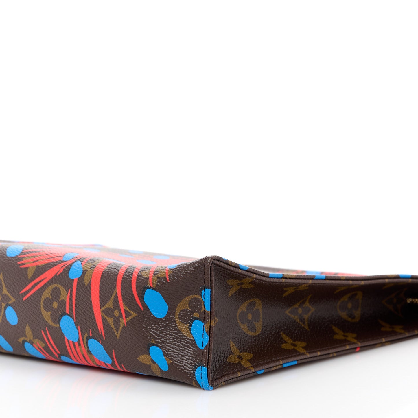 Monogram Jungle Dots Toiletry Pouch 26 Coquelicot Denim