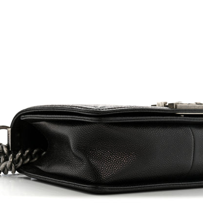 Chanel Caviar Quilted Medium Boy Flap Black 9 of 14