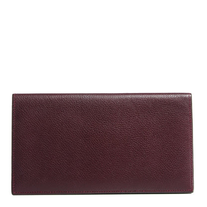 Hermes Evercolor MC2 Fleming Checkbook Holder Wallet Prune 1 of 7