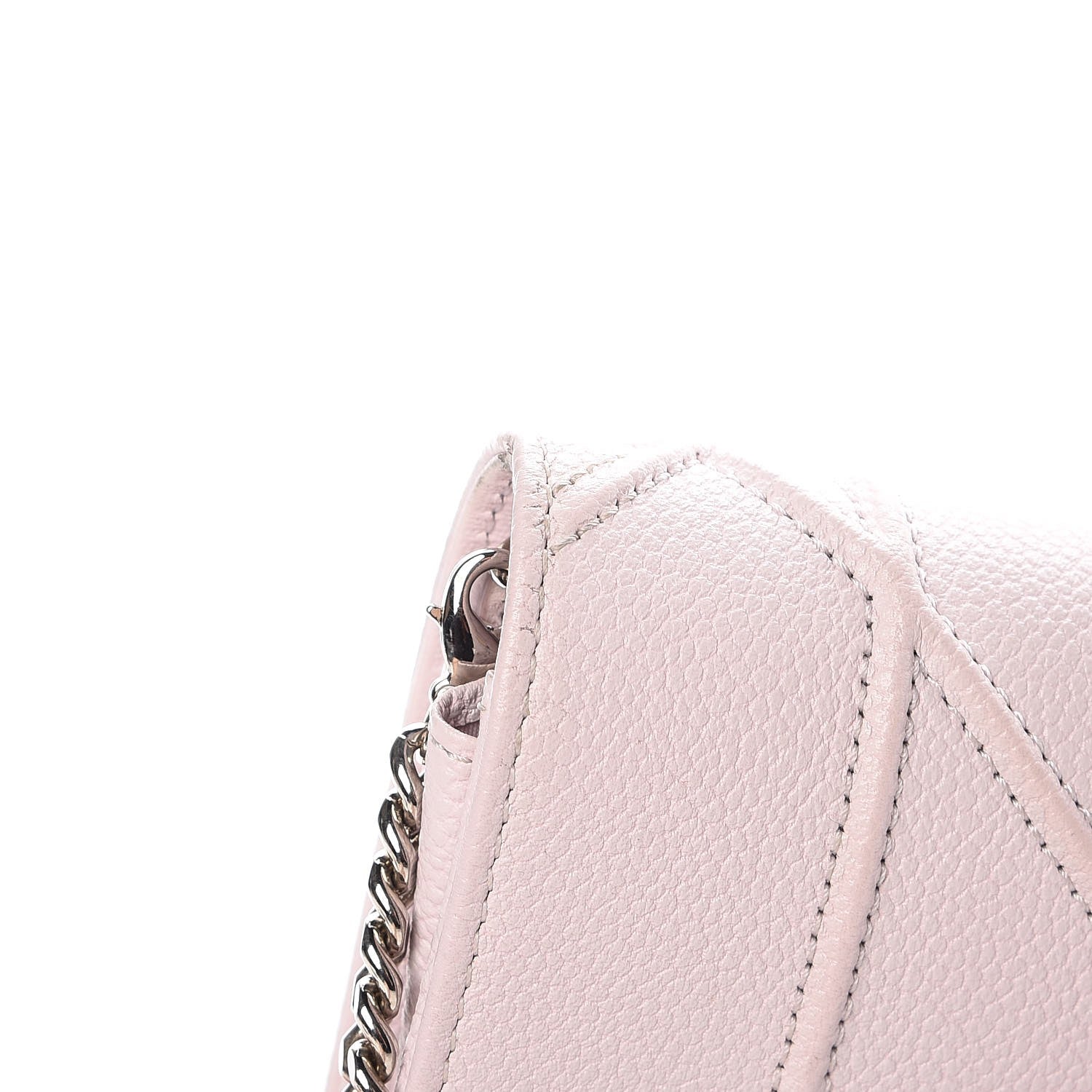 Christian Dior Grained Calfskin Diorama Croisiere Chain Wallet Pink 15 of 16