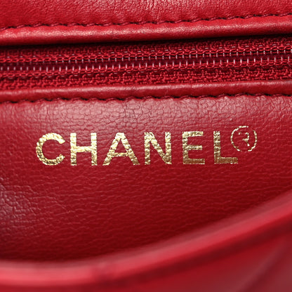 Chanel Lambskin Quilted Flap Waist Belt Bag 75 30 Red 6 of 17