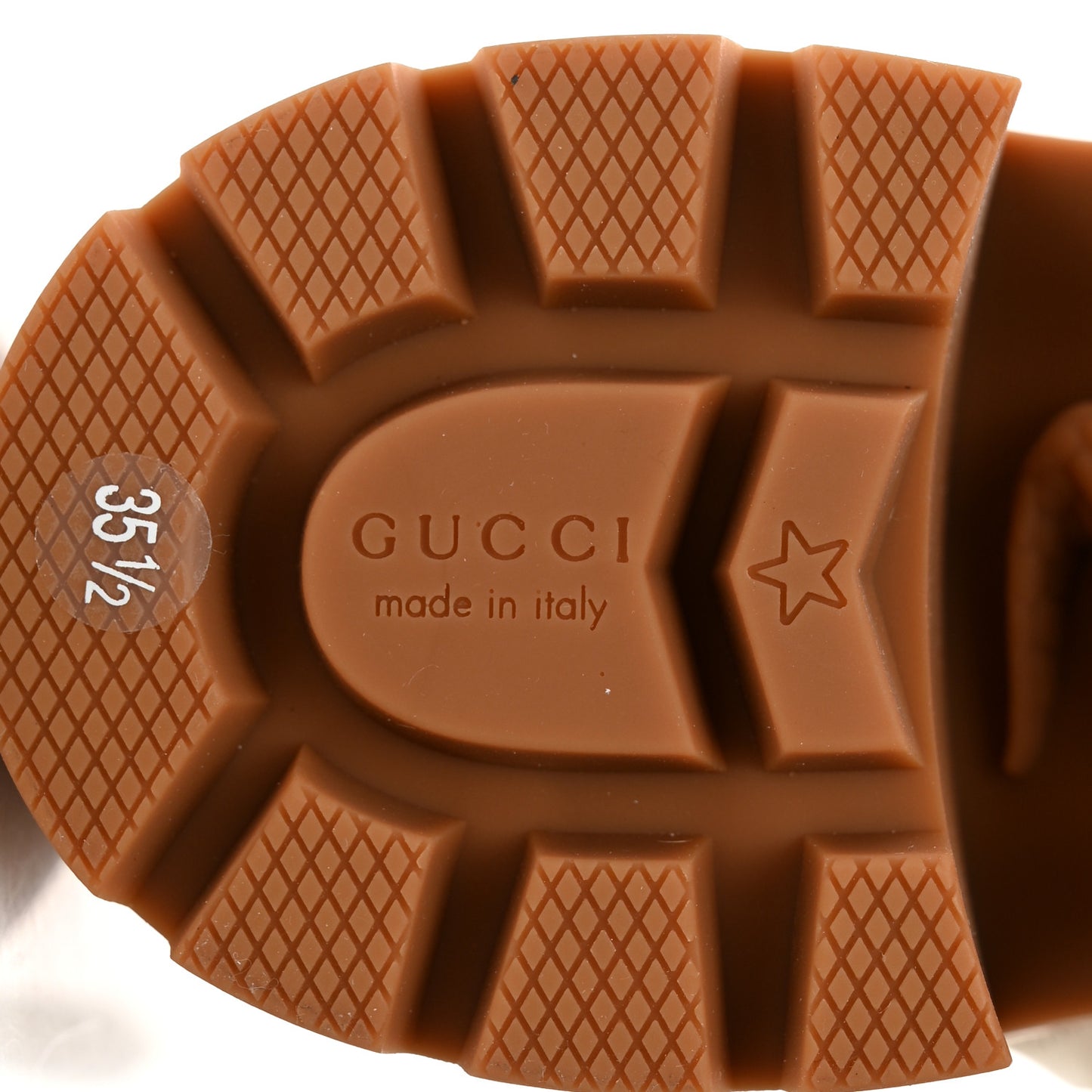 Kensington Calfskin Nappa GG Supreme Monogram Womens Double Buckle Ankle Boots 35.5 Mystic White Beige