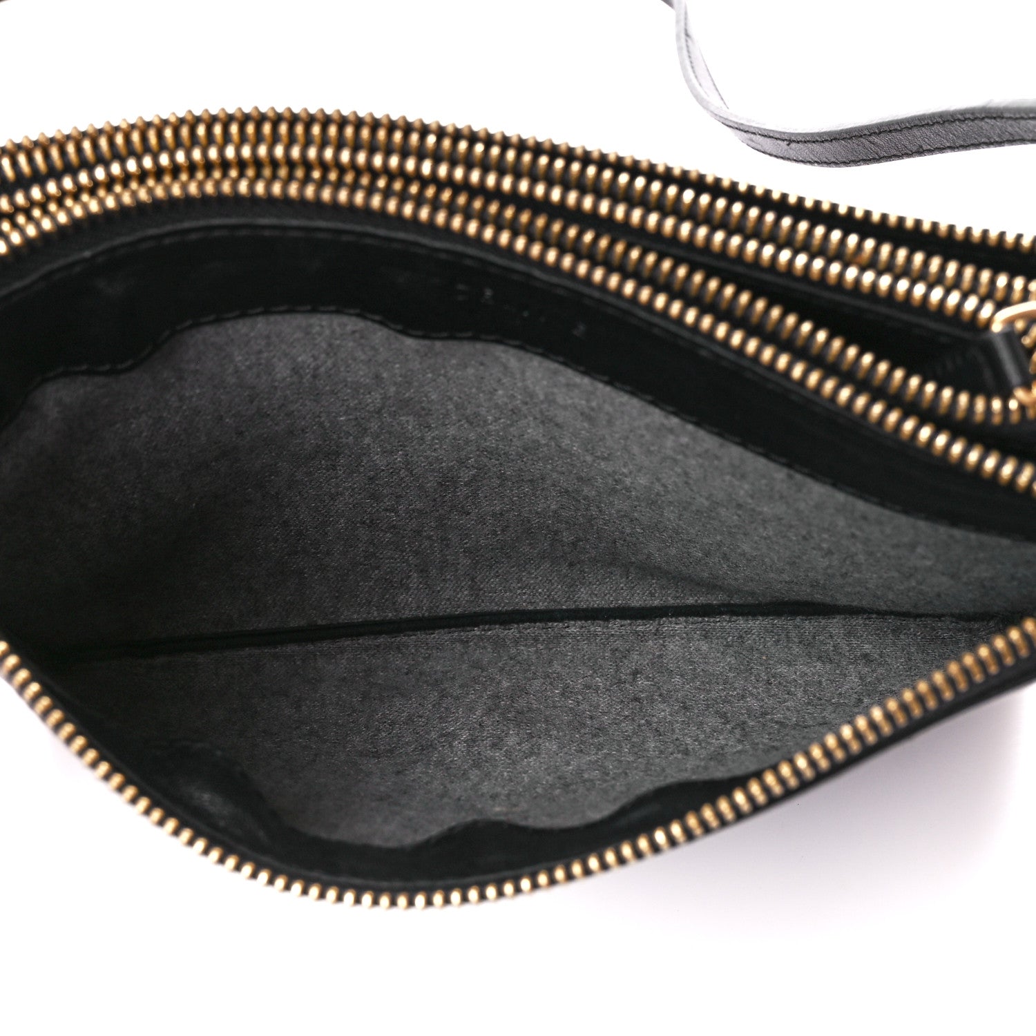 Celine Lambskin Small Trio Crossbody Bag Black 5 of 12