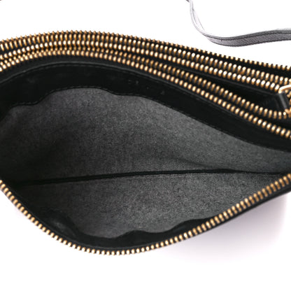 Celine Lambskin Small Trio Crossbody Bag Black 5 of 12