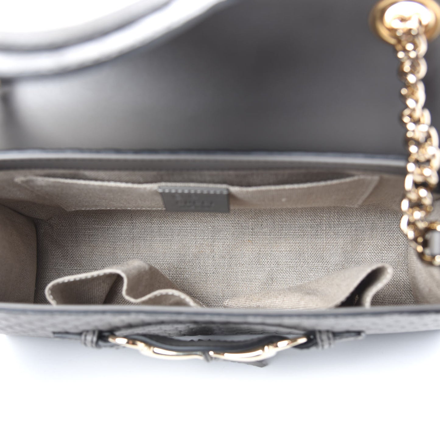 Soft Microguccissima Medium Emily Chain Shoulder Bag Loess