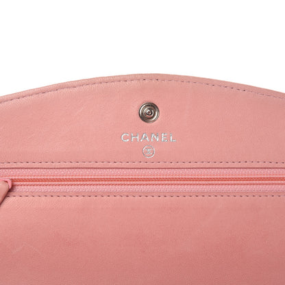 Chanel Caviar Timeless CC Wallet On Chain WOC Pink 6 of 12