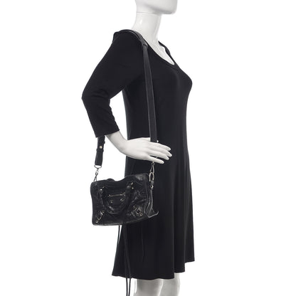 Balenciaga Agneau Classic Silver Hardware Mini City Black 2 of 10