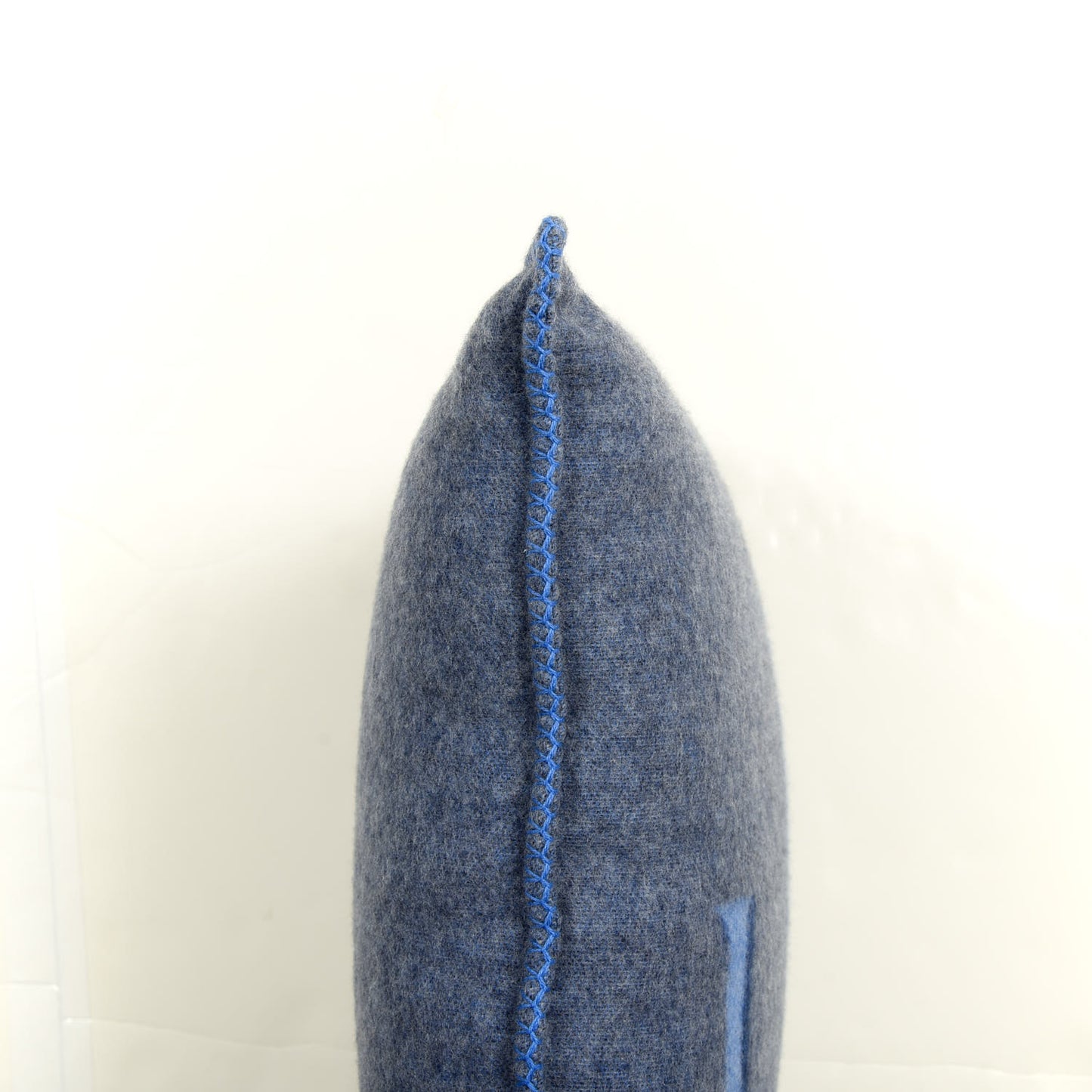 Wool Cashmere Cushion Pillow Blue Gray