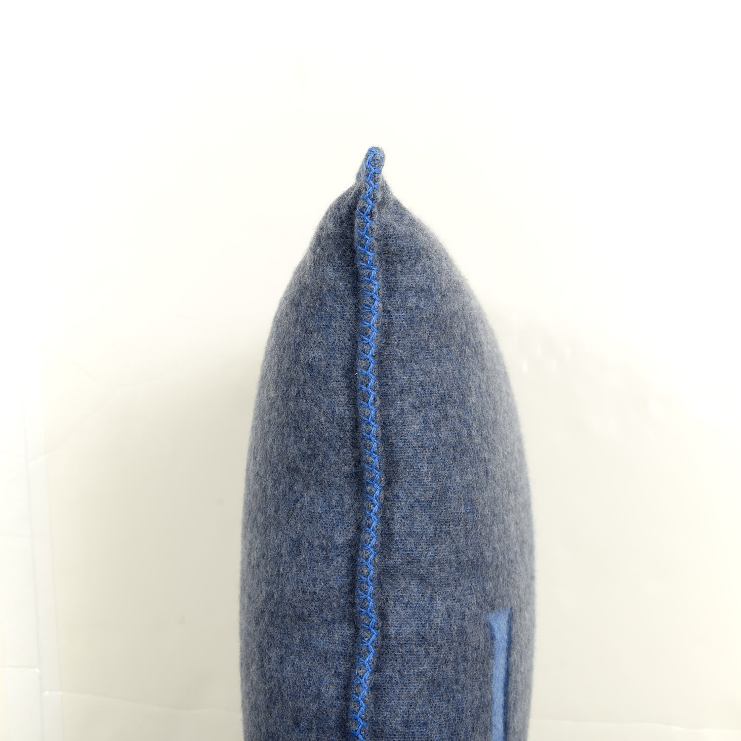 Louis Vuitton Wool Cashmere Cushion Pillow Blue Gray 3 of 5