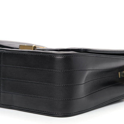 Saint Laurent Lambskin Matelasse Monogram Large Vicky Chain Bag Black 7 of 9