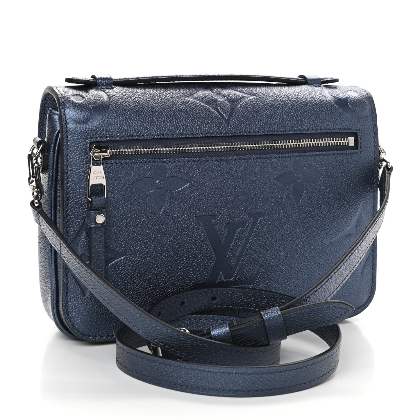 Metallic Empreinte Monogram Giant Pochette Metis Navy Nacre