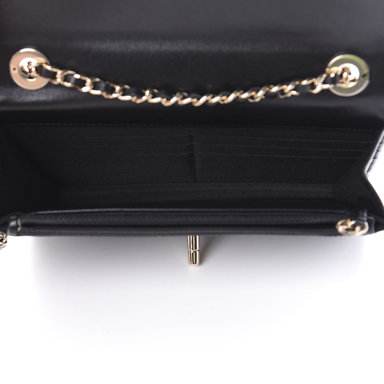 Chanel Lambskin Quilted Trendy CC Wallet On Chain WOC Black 5 of 13