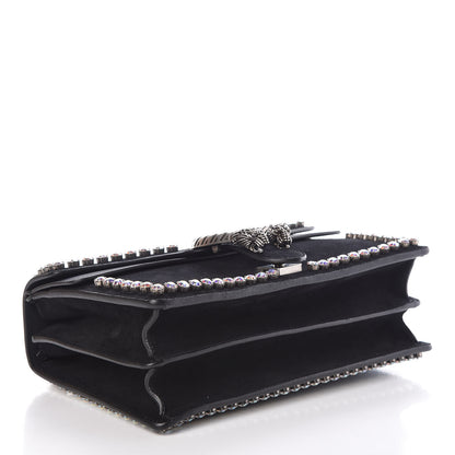 Gucci Suede Crystal Small Dionysus Shoulder Bag Black 4 of 10