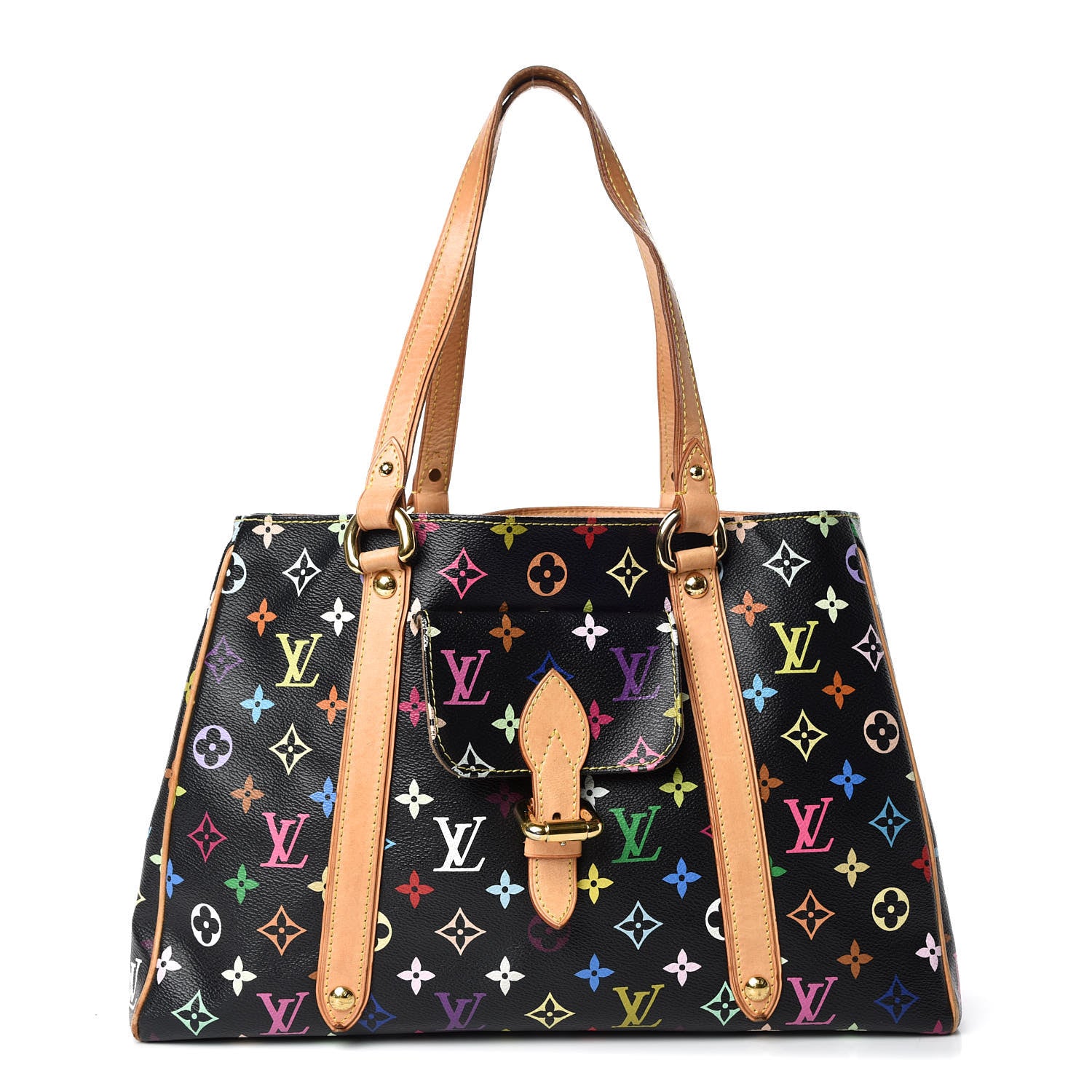 Louis Vuitton Monogram Multicolor Aurelia MM Black 1 of 17