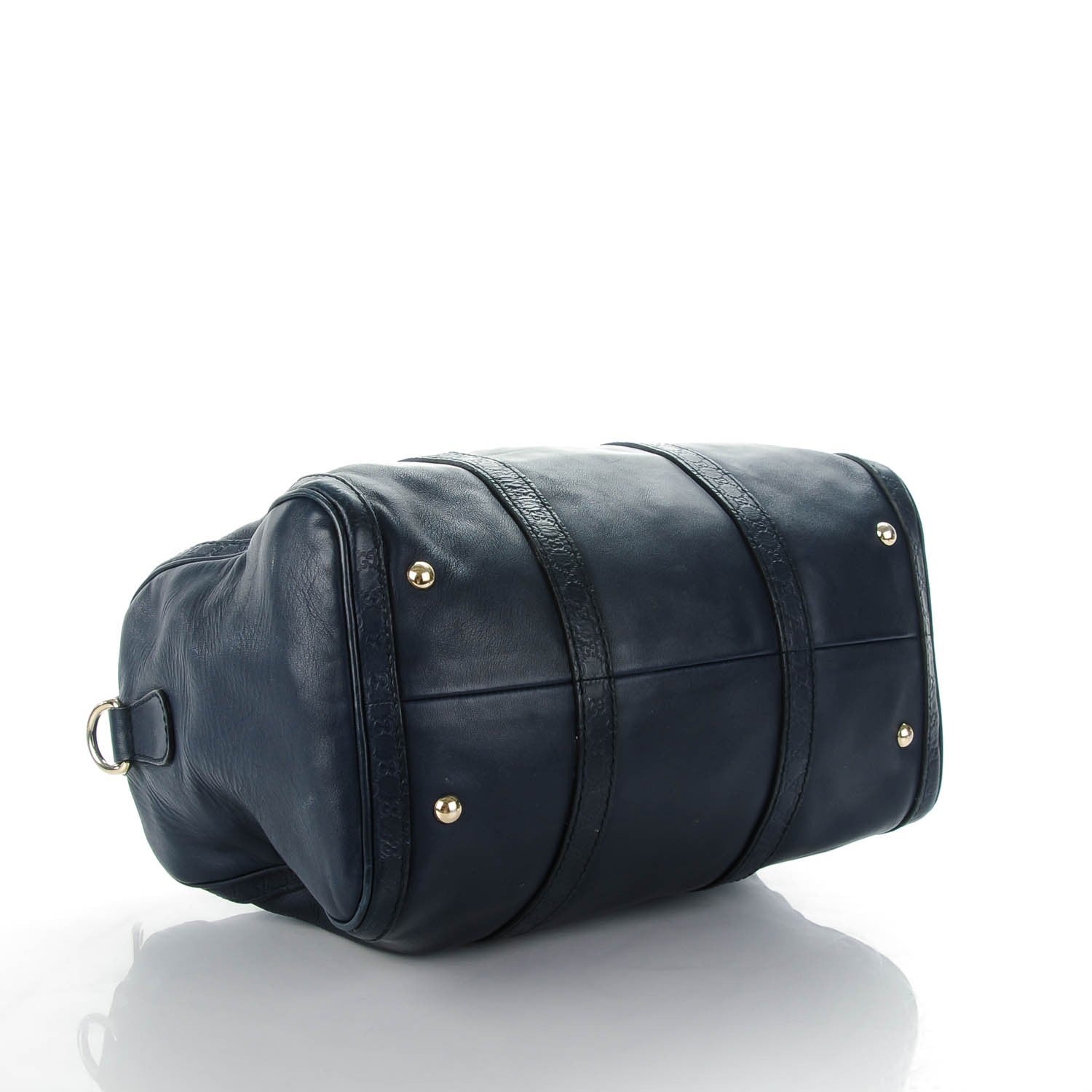 Gucci Calfskin Microguccissima Trim Medium Boston Blue Sapphire 4 of 10