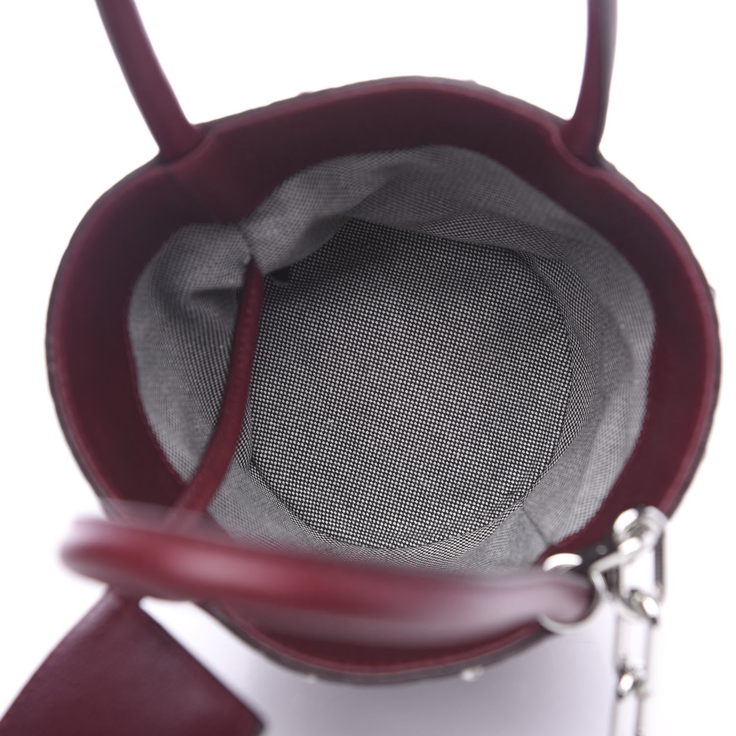 Alexander Wang Pebbled Calfskin Mini Roxy Bucket Bag Burgundy 4 of 7