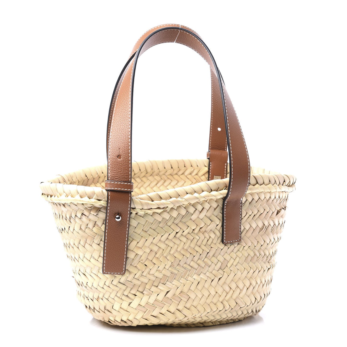 Raffia Small Basket Tote Bag Natural Tan