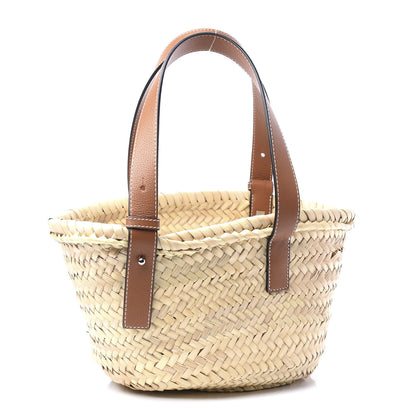 Loewe Raffia Small Basket Tote Bag Natural Tan 2 of 8