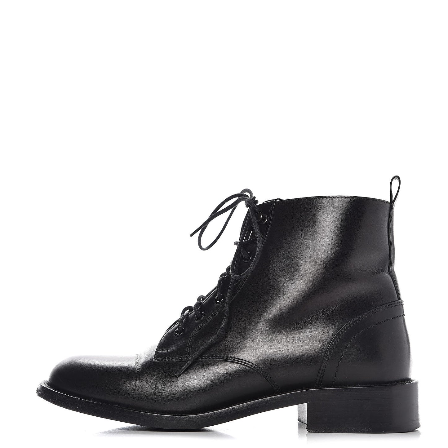 Smooth Calfskin Ankle Boots 37 Black