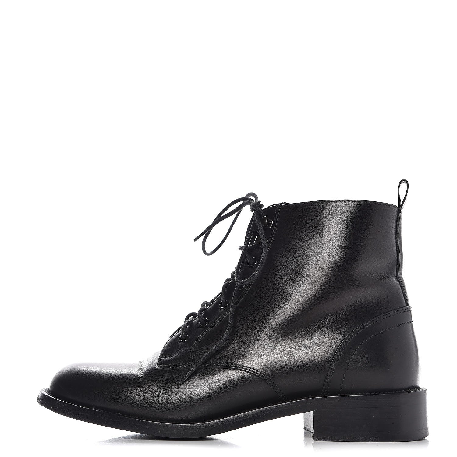 Saint Laurent Smooth Calfskin Ankle Boots 37 Black 1 of 10