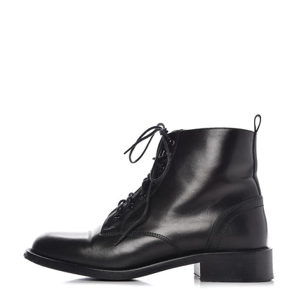 Saint Laurent Smooth Calfskin Ankle Boots 37 Black 1 of 10