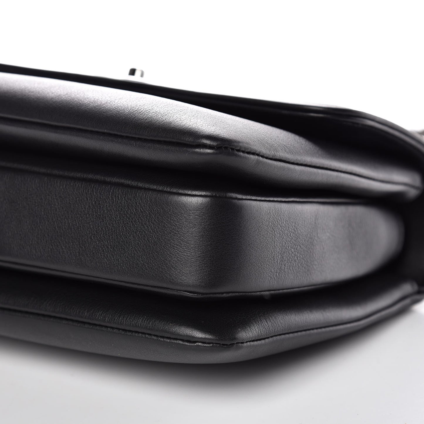 Calfskin Small Trendy CC Dual Handle Flap Bag Black