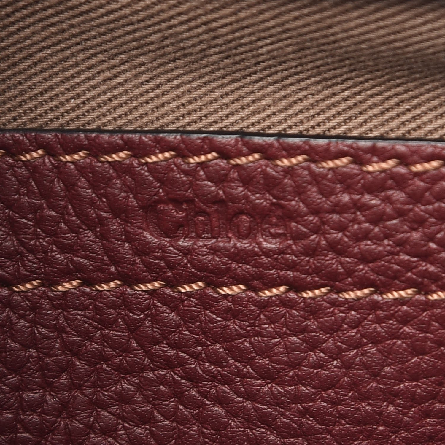 Chloe Calfskin Marcie Round Crossbody Bag Dark Velvet 6 of 8