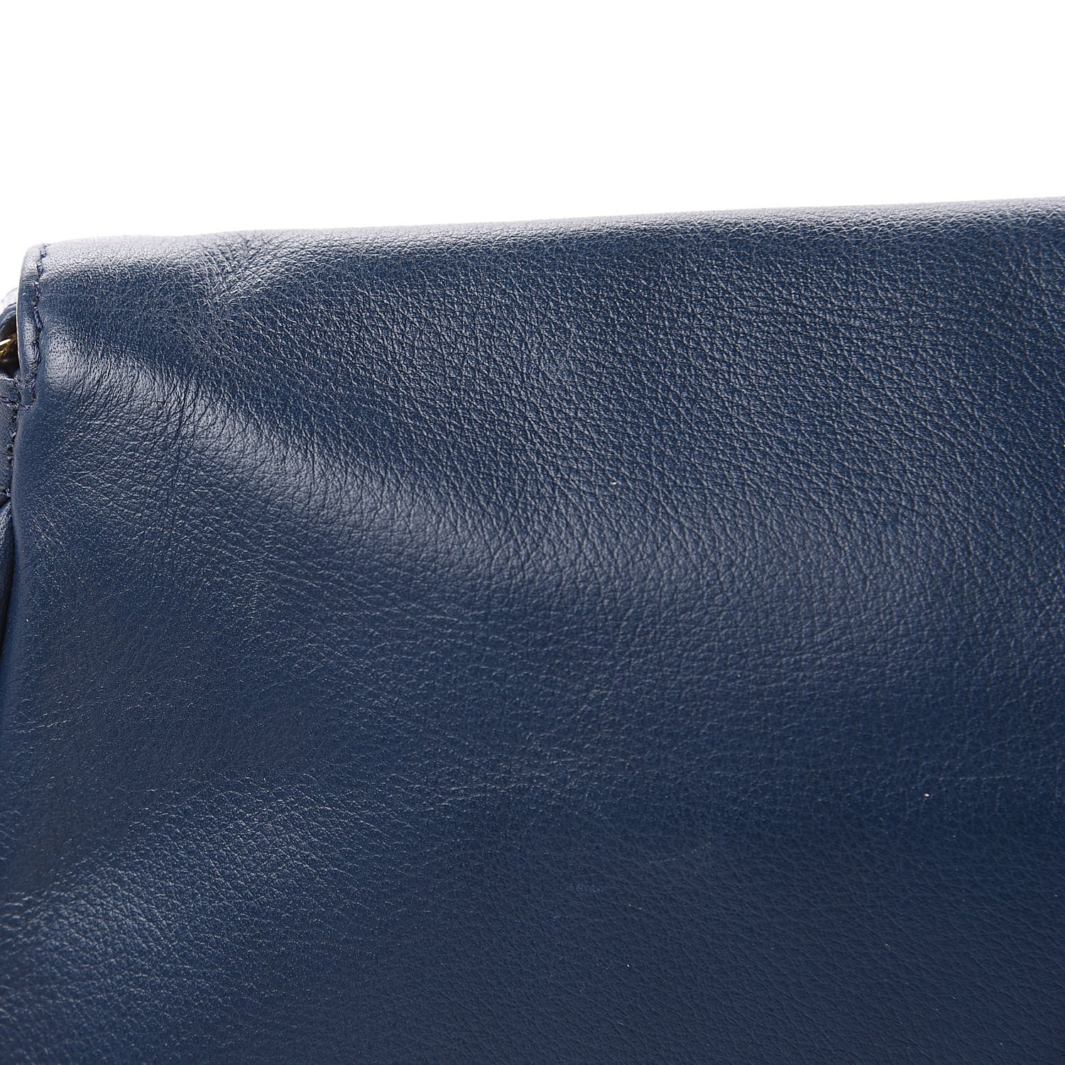 Fendi Vitello Flamingo Fendista Pouchette Crossbody Blue 11 of 11