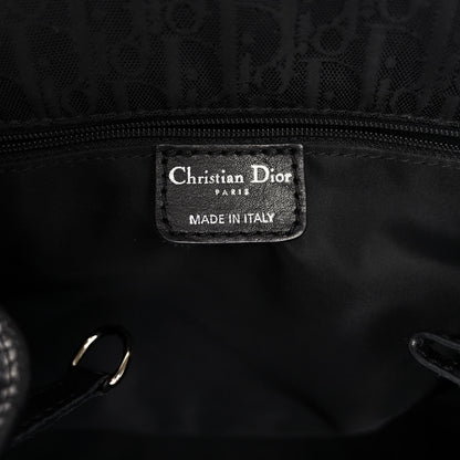Christian Dior Nylon Monogram Medium Lovely Tote Black 6 of 10