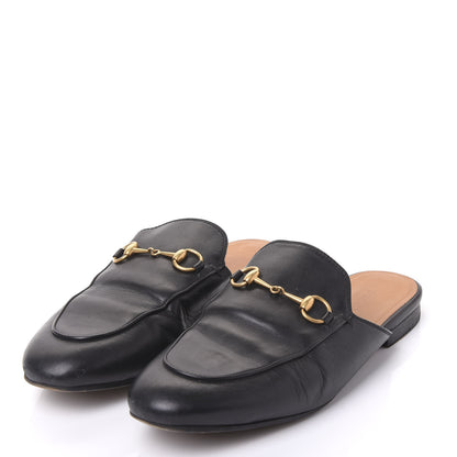Gucci Calfskin Womens Princetown Slippers 38.5 Black 2 of 9