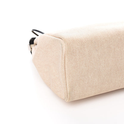 Hermes Toile Vache Calfskin Herbag 30 PM Natural Black 12 of 16