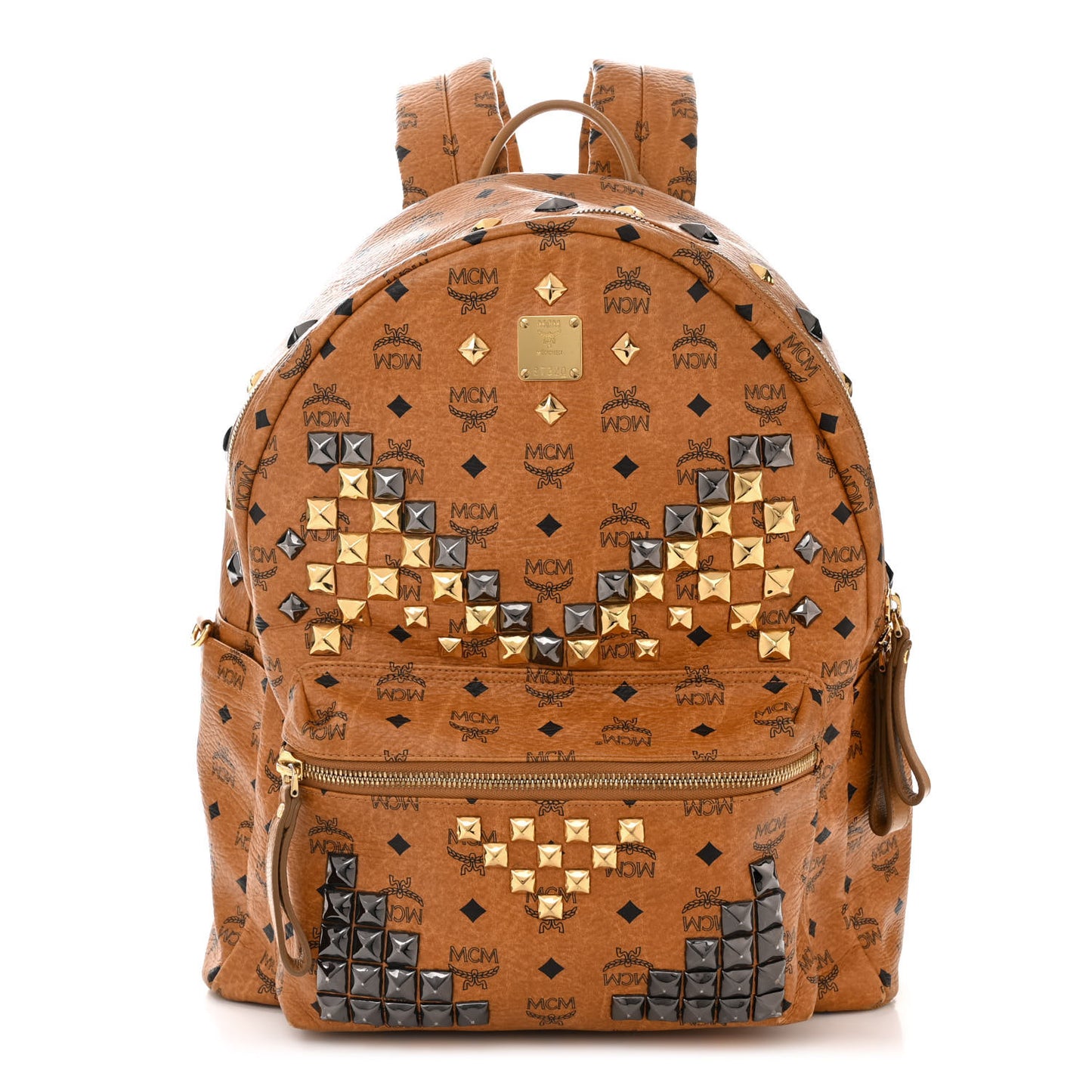 Visetos Studded Medium Stark M Backpack Cognac