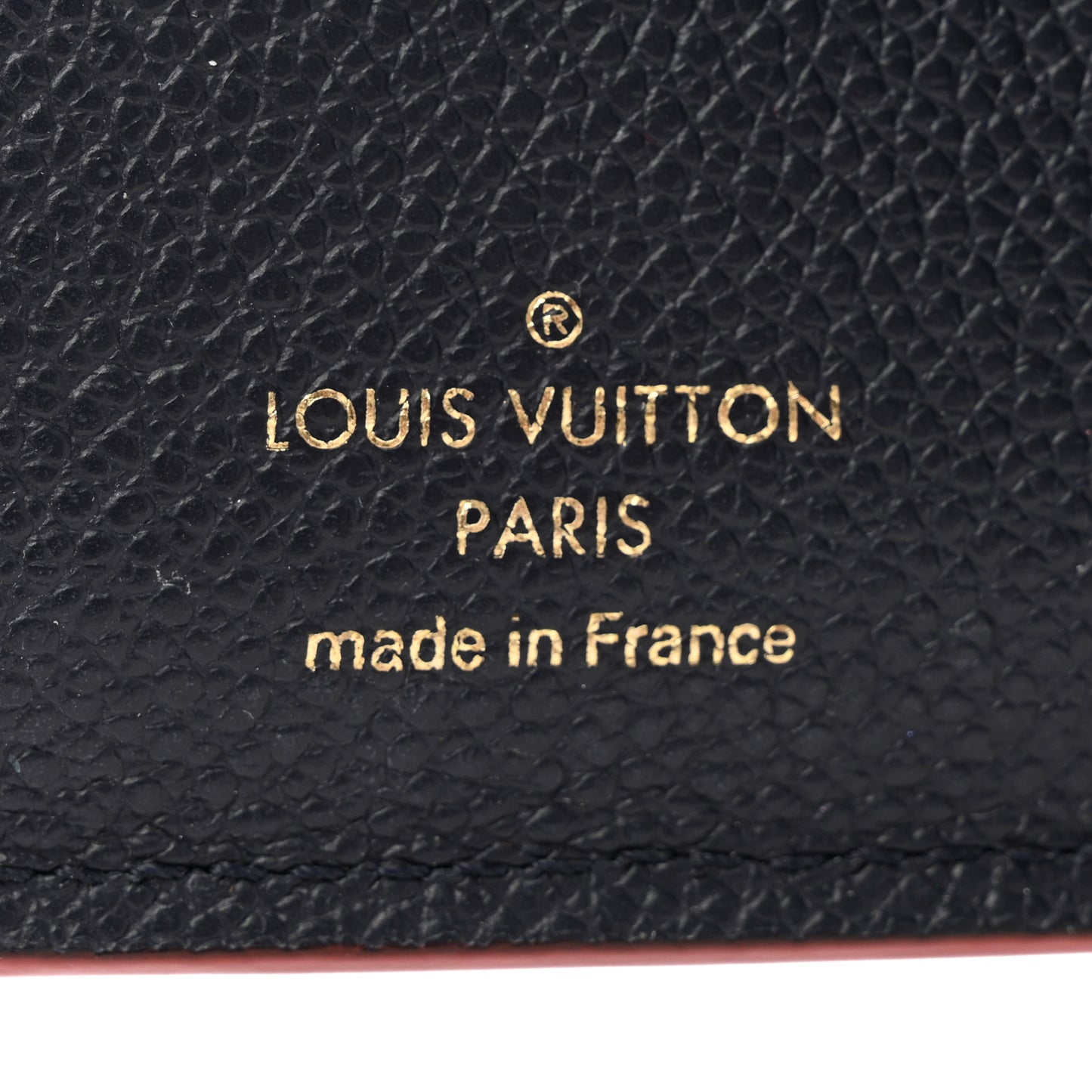 Empreinte Victorine Wallet Marine Rouge