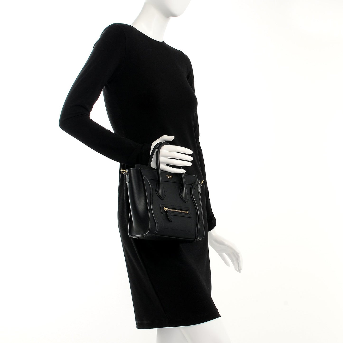 Smooth Calfskin Nano Luggage Black