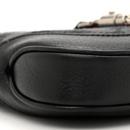 Gucci X BALENCIAGA BB Monogram Calfskin Web Mini Jackie 1961 Hobo Black 11 of 11