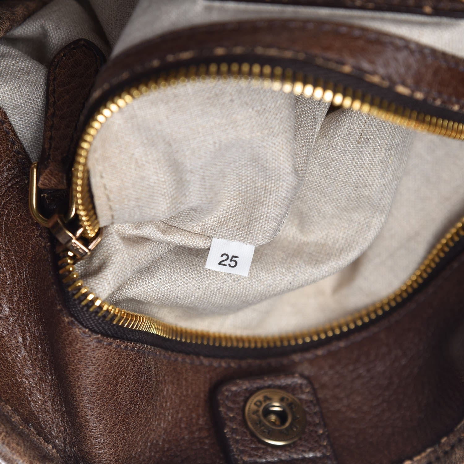 Prada Scamosciato Suede Satchel Light Brown 8 of 18