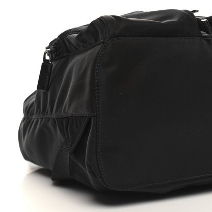 Prada Tessuto Nylon Saffiano Vela Backpack Black 8 of 10