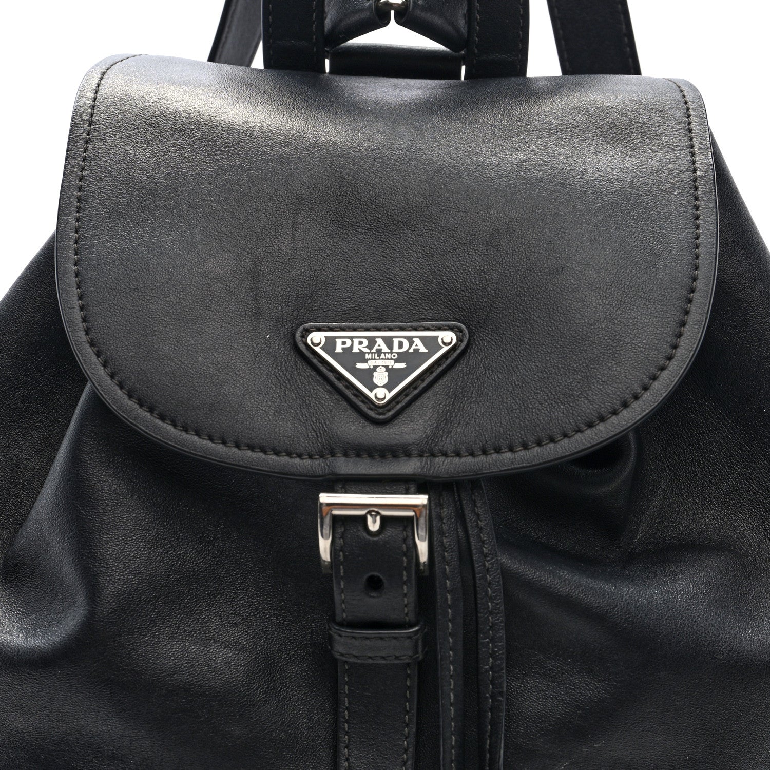 Prada Calfskin Backpack Black 6 of 8