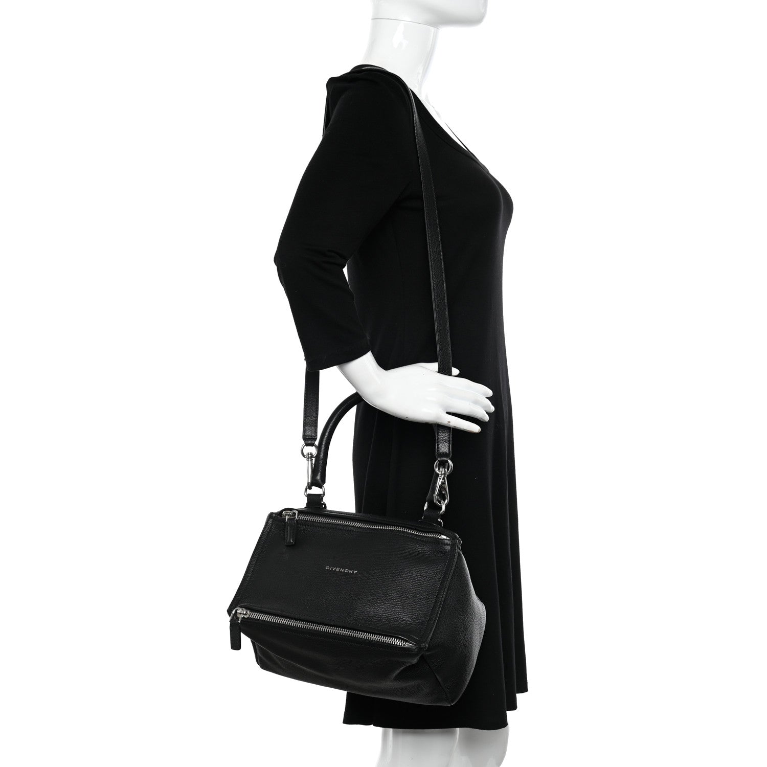 Givenchy Sugar Goatskin Small Pandora Black 2 of 10