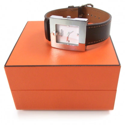 Hermes Stainless Steel Barenia 22mm Belt Quartz Watch Fauve 3 of 8