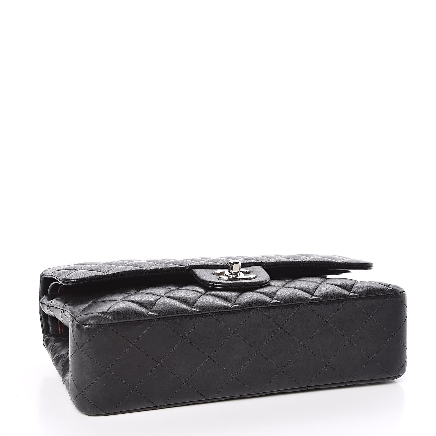 Chanel Lambskin Quilted Medium Double Flap Black 4 of 16