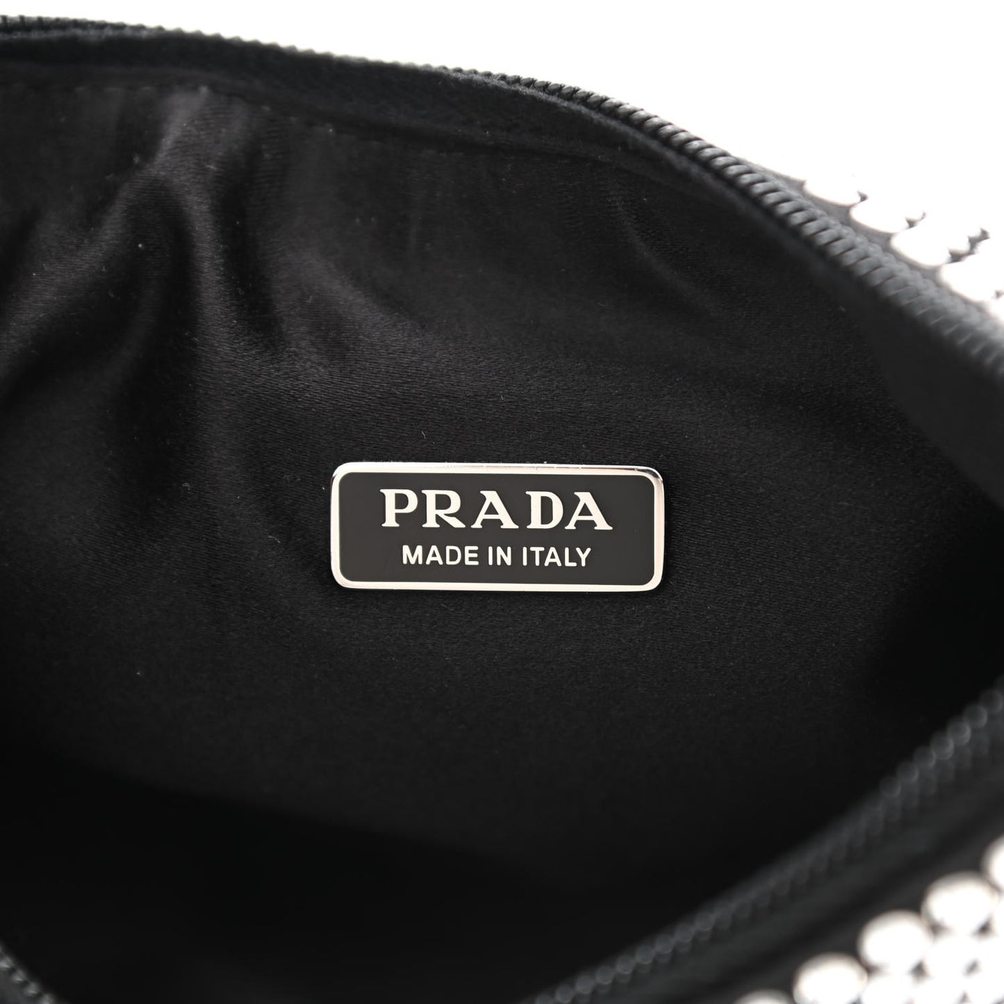 Satin Crystal Mini Re-Edition 2000 Bag Cristal