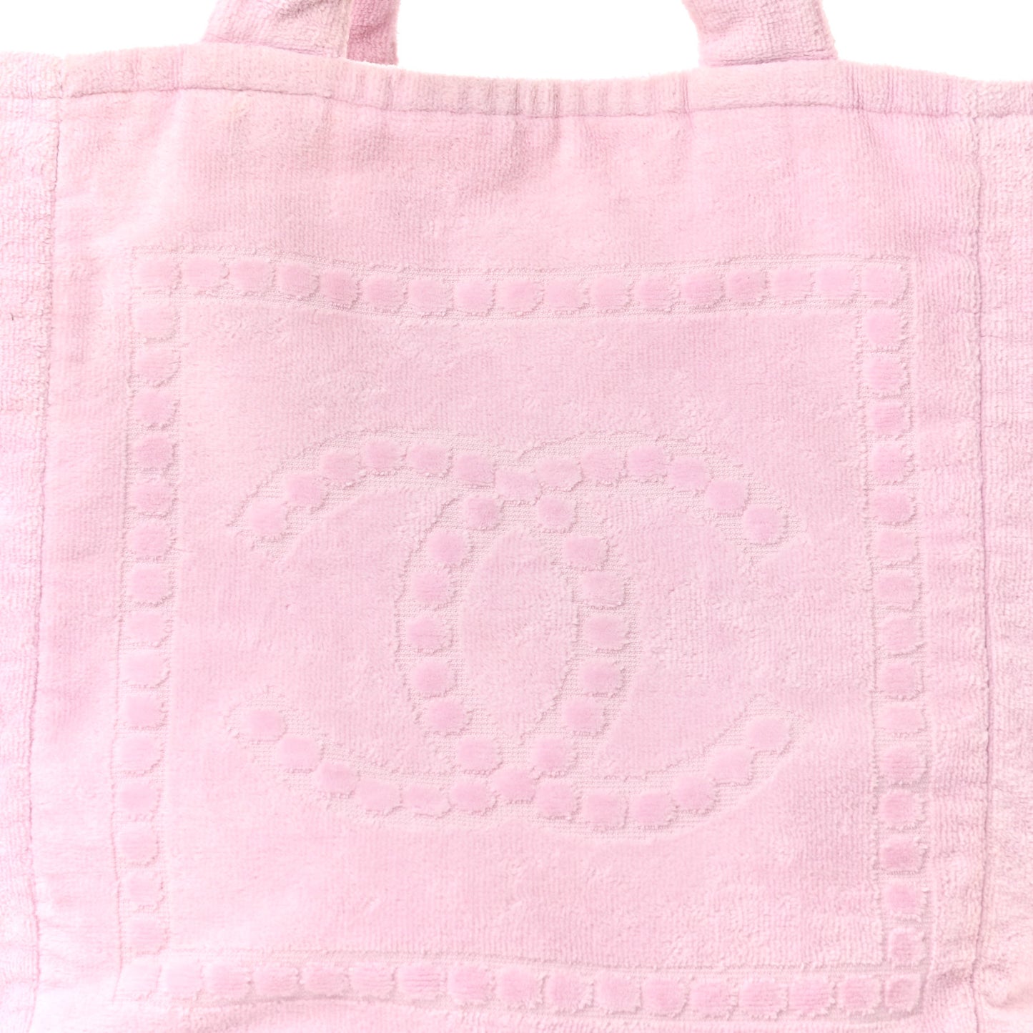 Terry Cotton CC Beach Tote Towel Set Pink