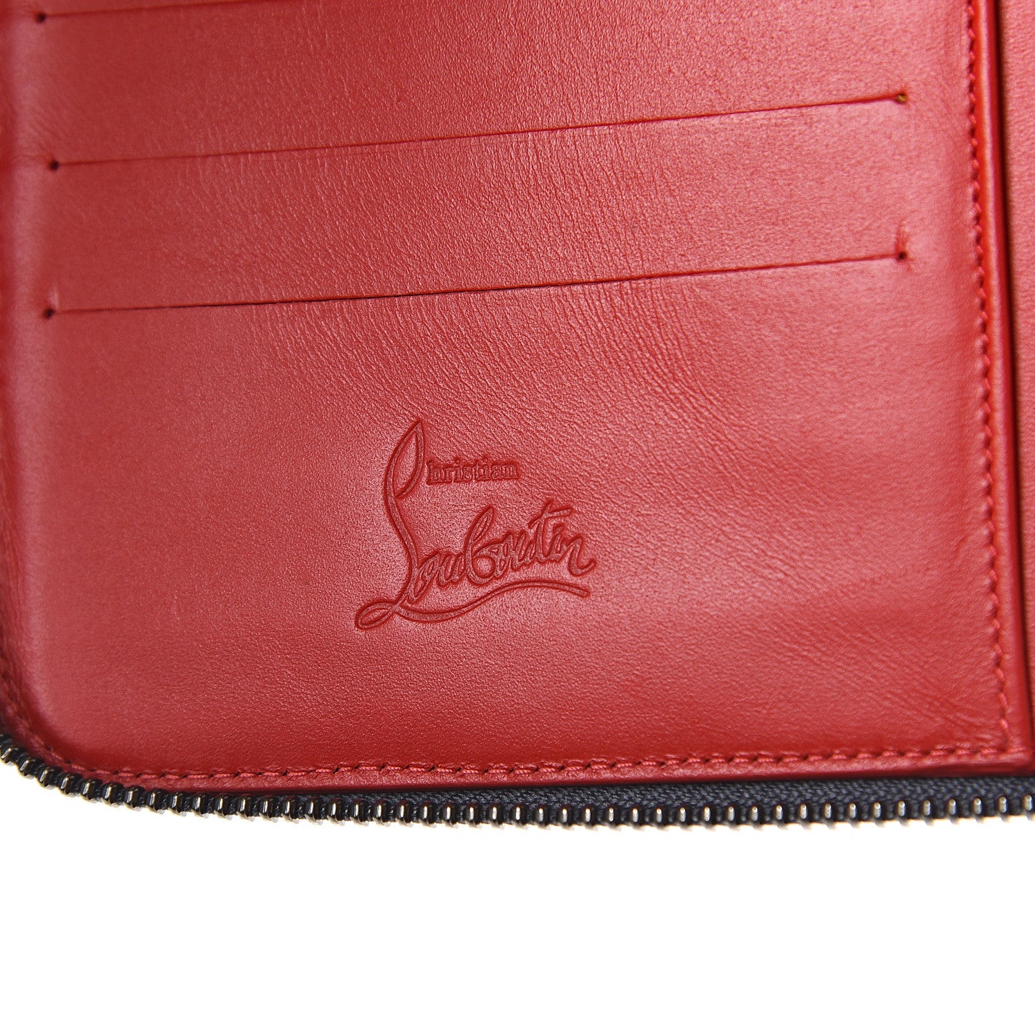 Christian Louboutin Calfskin Chris Spiked iPad Mini Case Grey 5 of 6