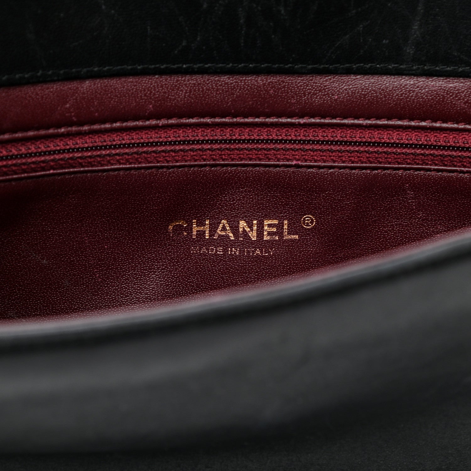Chanel Lambskin Quilted Medium Diamond CC Flap Black 6 of 12
