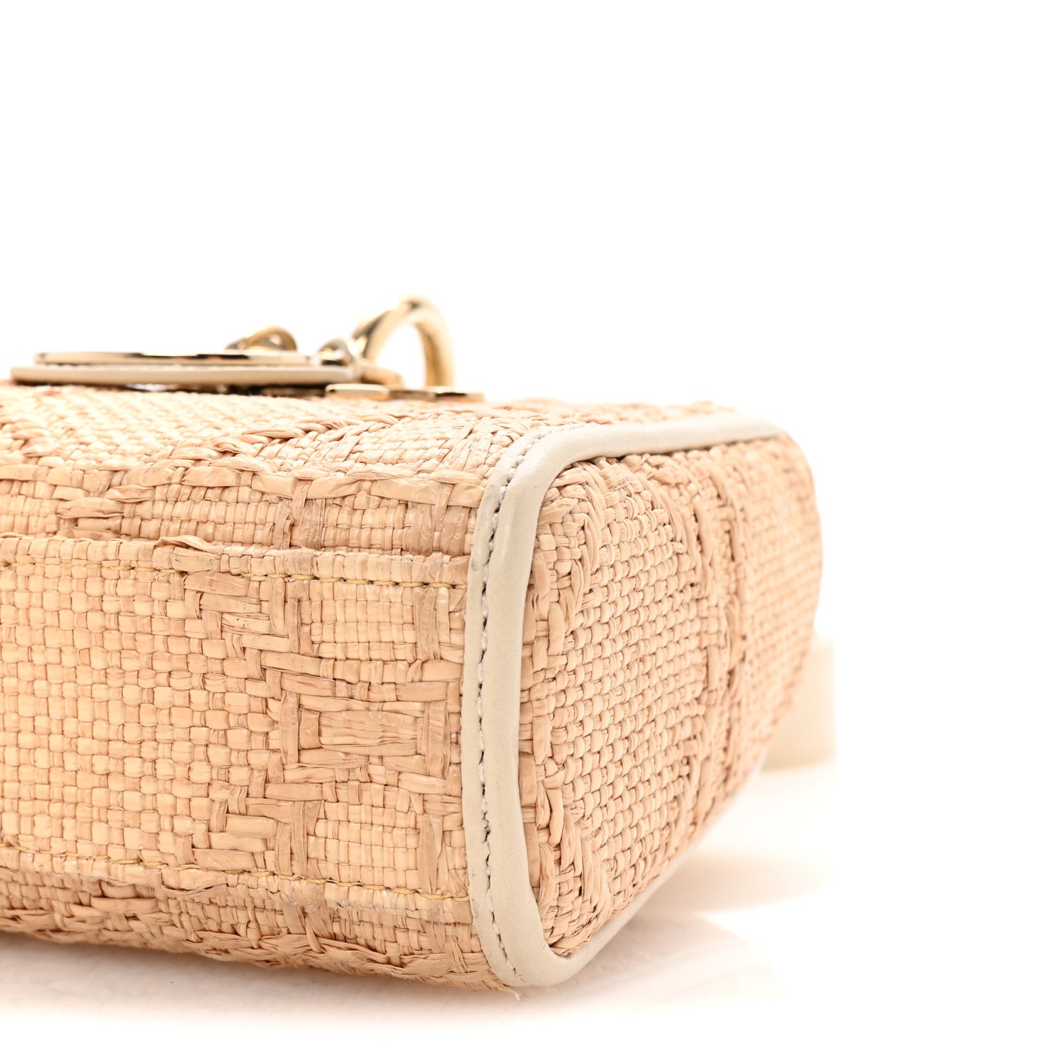Christian Dior Raffia Macro Cannage Small Lady D-Joy Latte 9 of 9